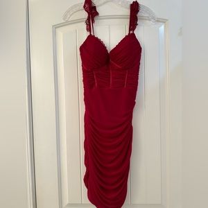 Bella and Bloom boutique burgundy dress